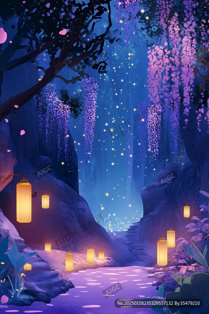 花燈節(jié)插畫