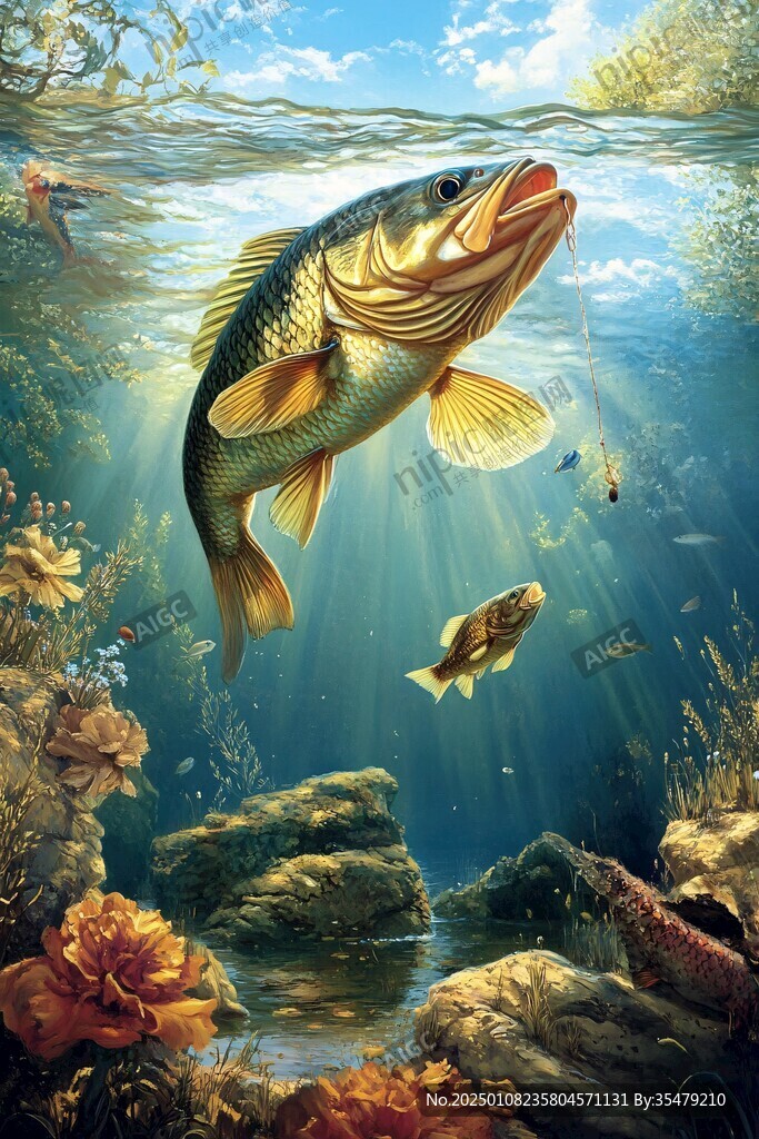 唯美魚裝飾畫