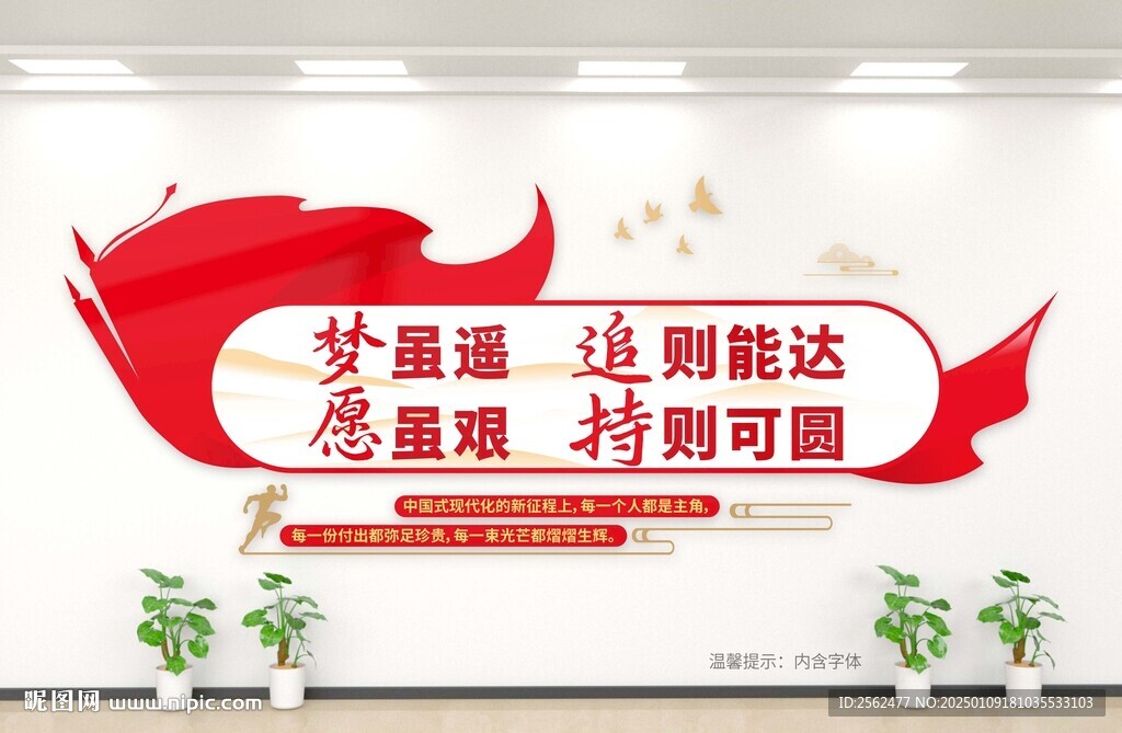 2025新年賀詞文化墻圖片