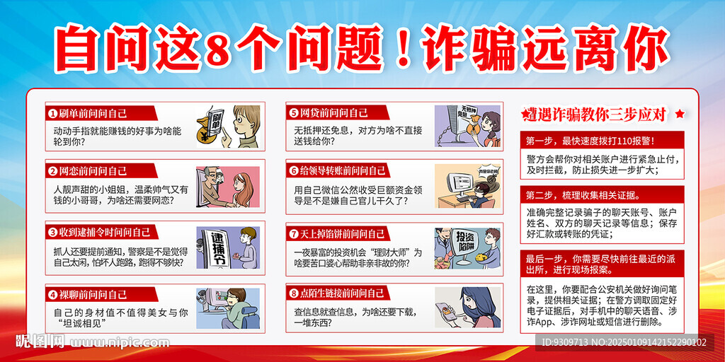 全民反電詐 反詐 展板