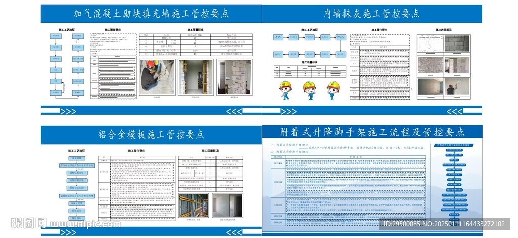  附著式升降腳手架施工流程及管