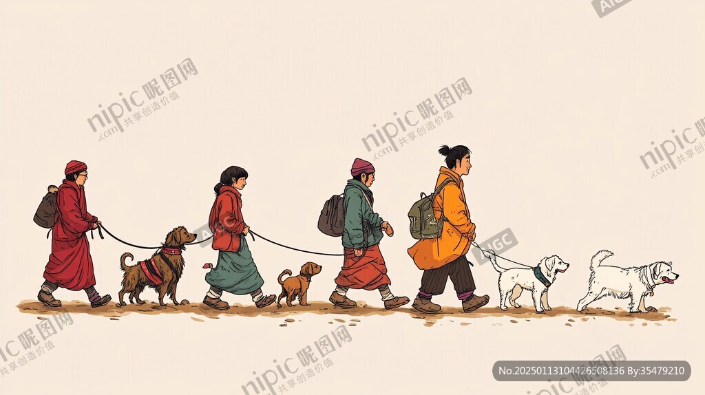 人物出行圖
