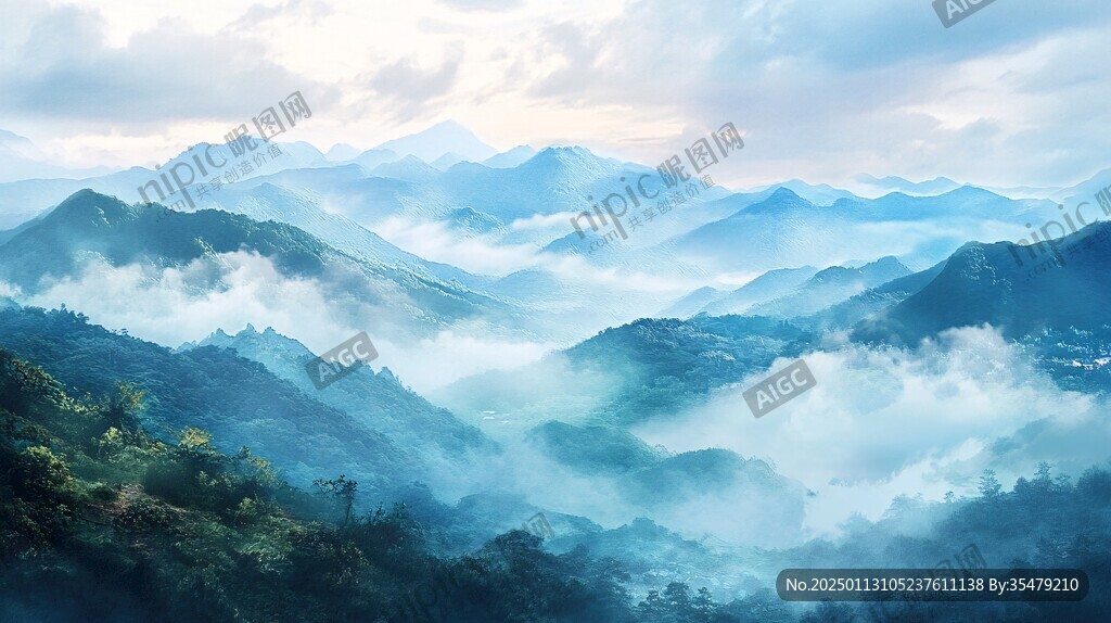柯村云海全景圖