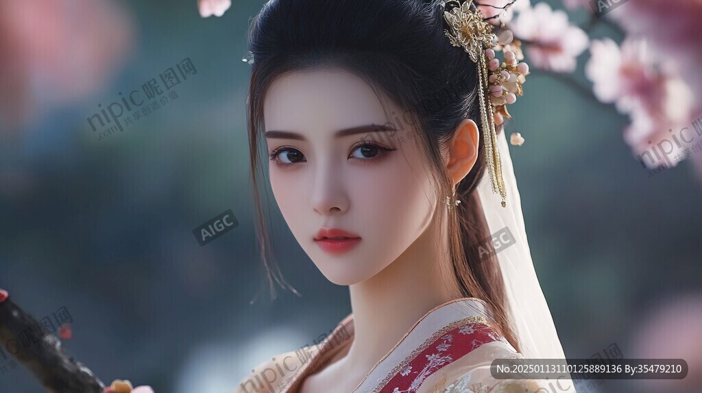 古典美女壁紙