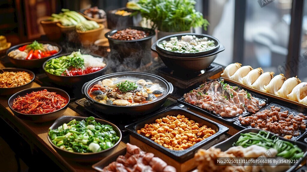 自助餐廳火鍋食材