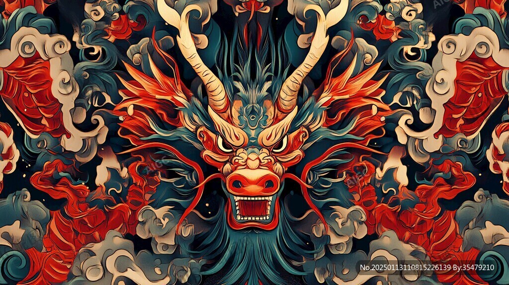 龍包裝插畫