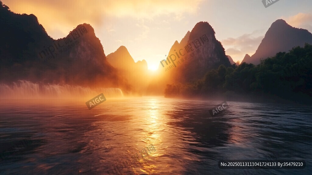 漓江的早晨