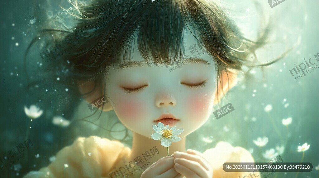 怡然自得的小女孩壁纸 怡然自得的小女孩壁纸