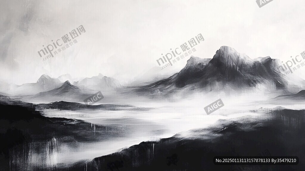 意境長幅山景