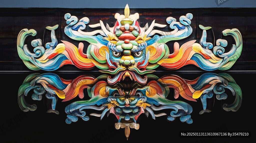 天花梁彩畫