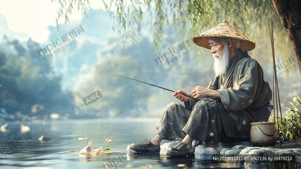 白發(fā)漁翁