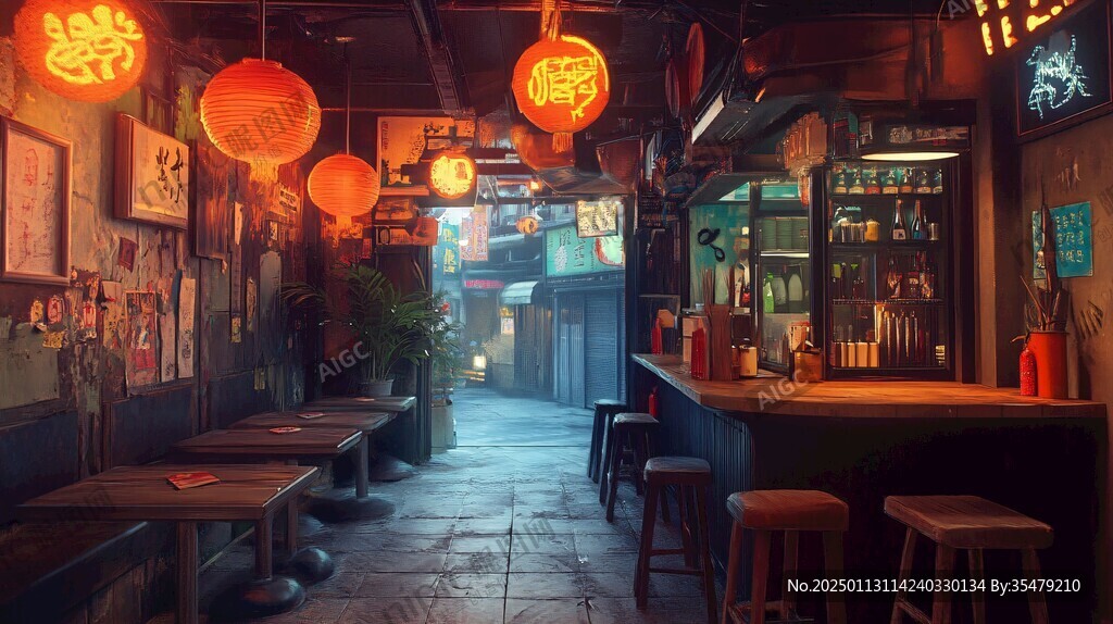 小酒館插畫