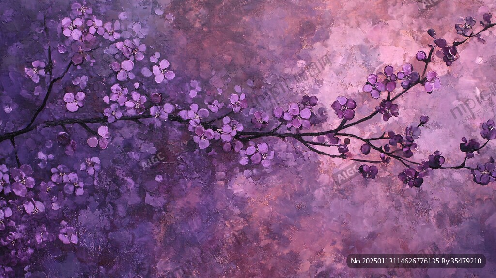 櫻花抽象畫