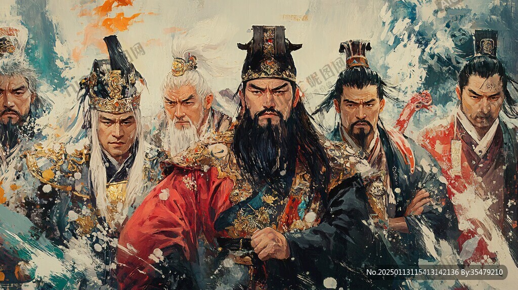 五虎上將插畫