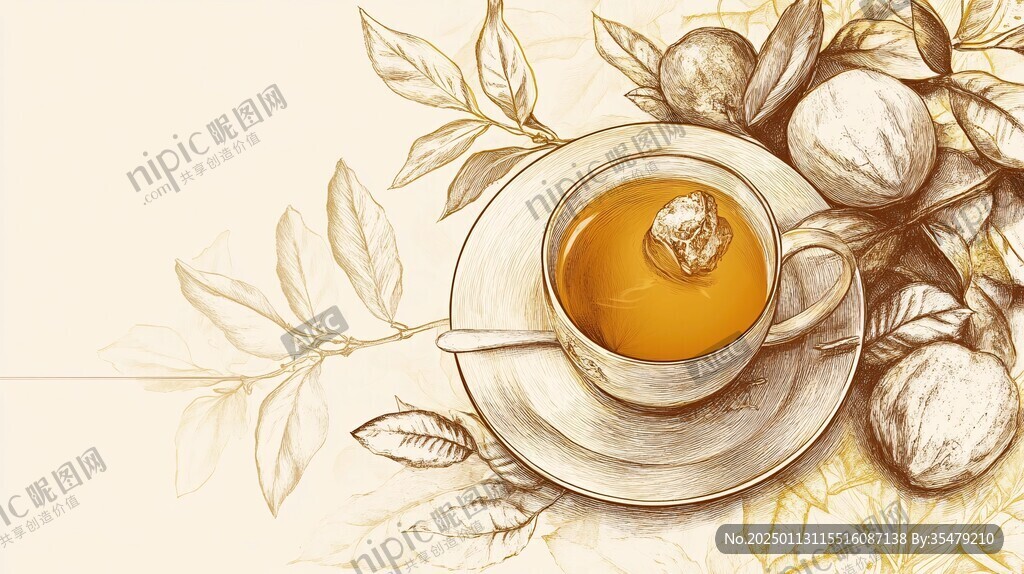 羅漢果茶插畫(huà)
