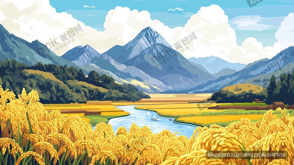 小米包裝插畫