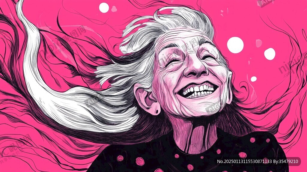 夸張人物插畫