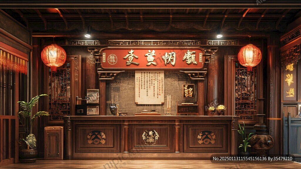 中藥中醫(yī)館古代醫(yī)館