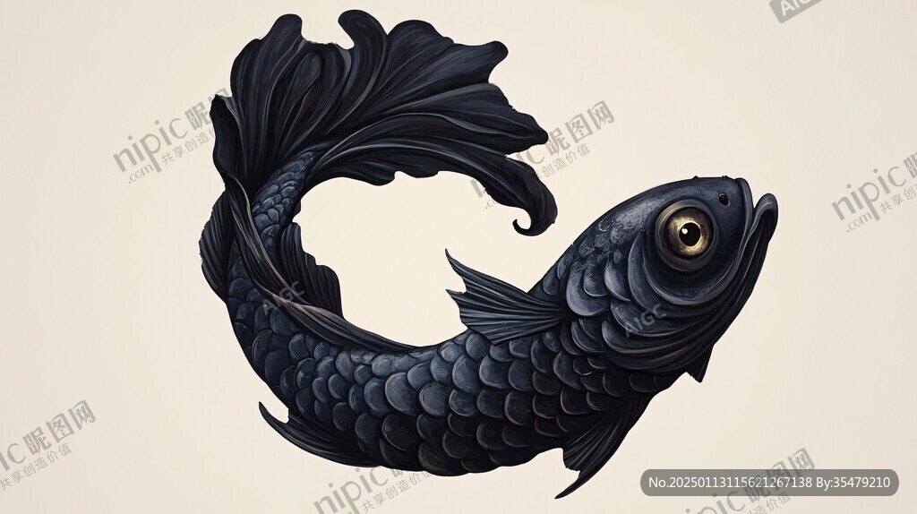 魚(yú)文化插畫(huà)