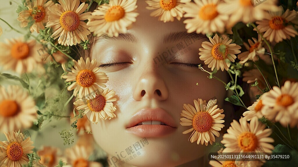 鮮花與美女