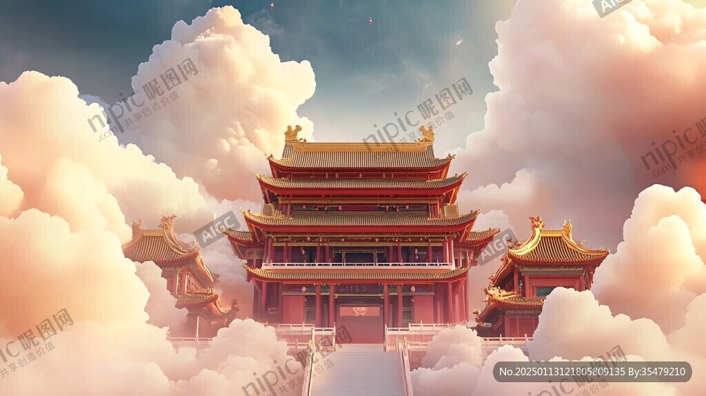 古風仙境天上宮闕