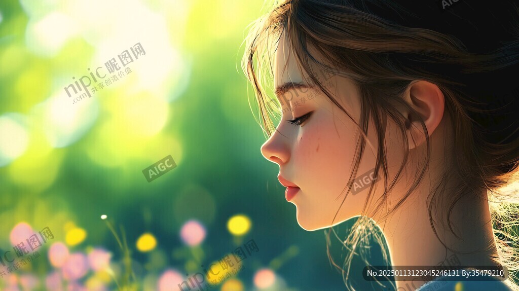 板繪少女插畫
