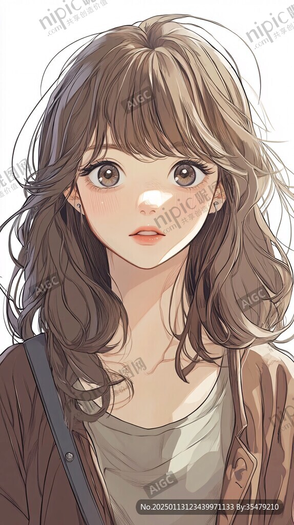 板繪少女插畫