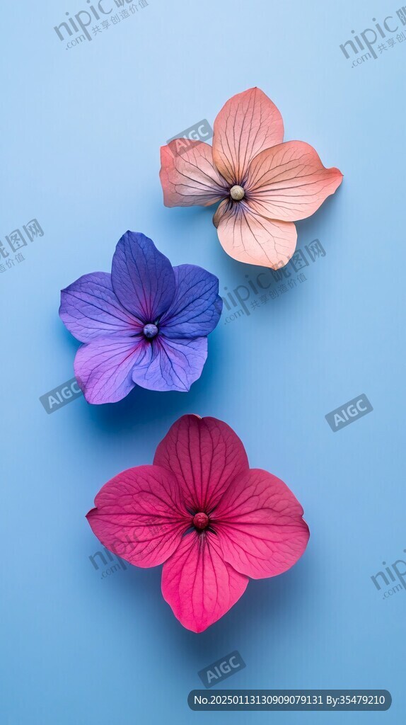 3d立體簡約花