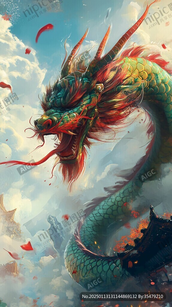 插畫龍年插畫