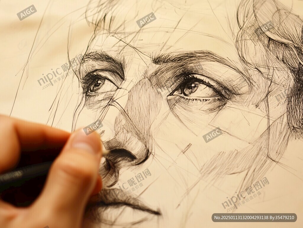 素描頭像