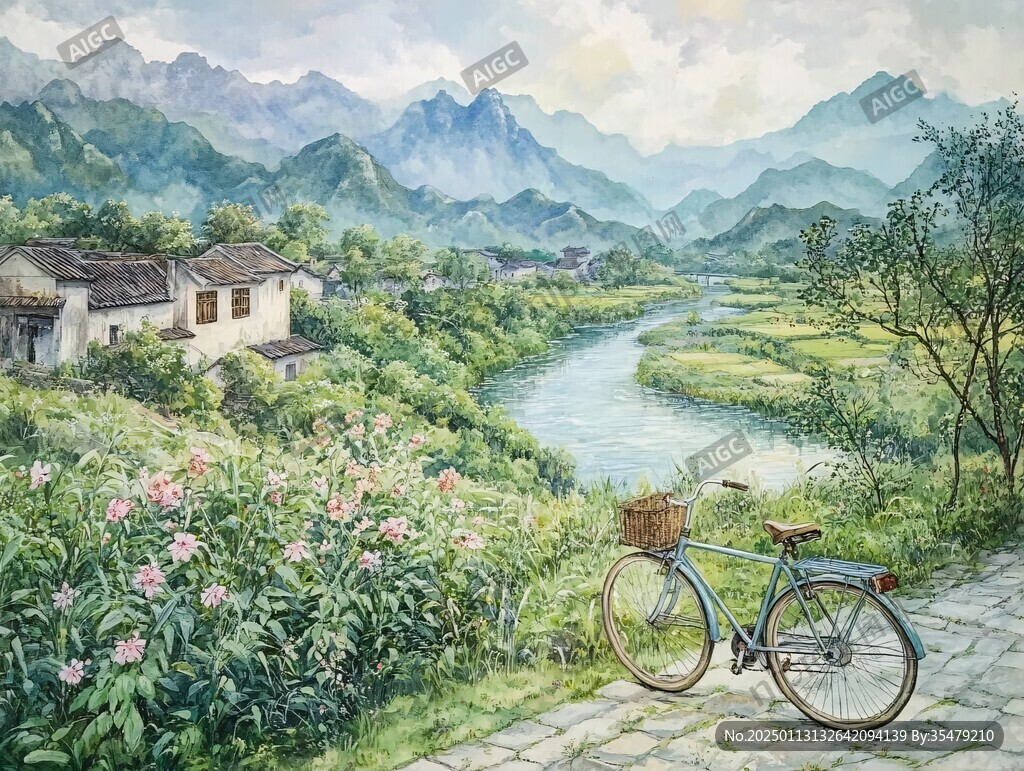 南方鄉村油畫