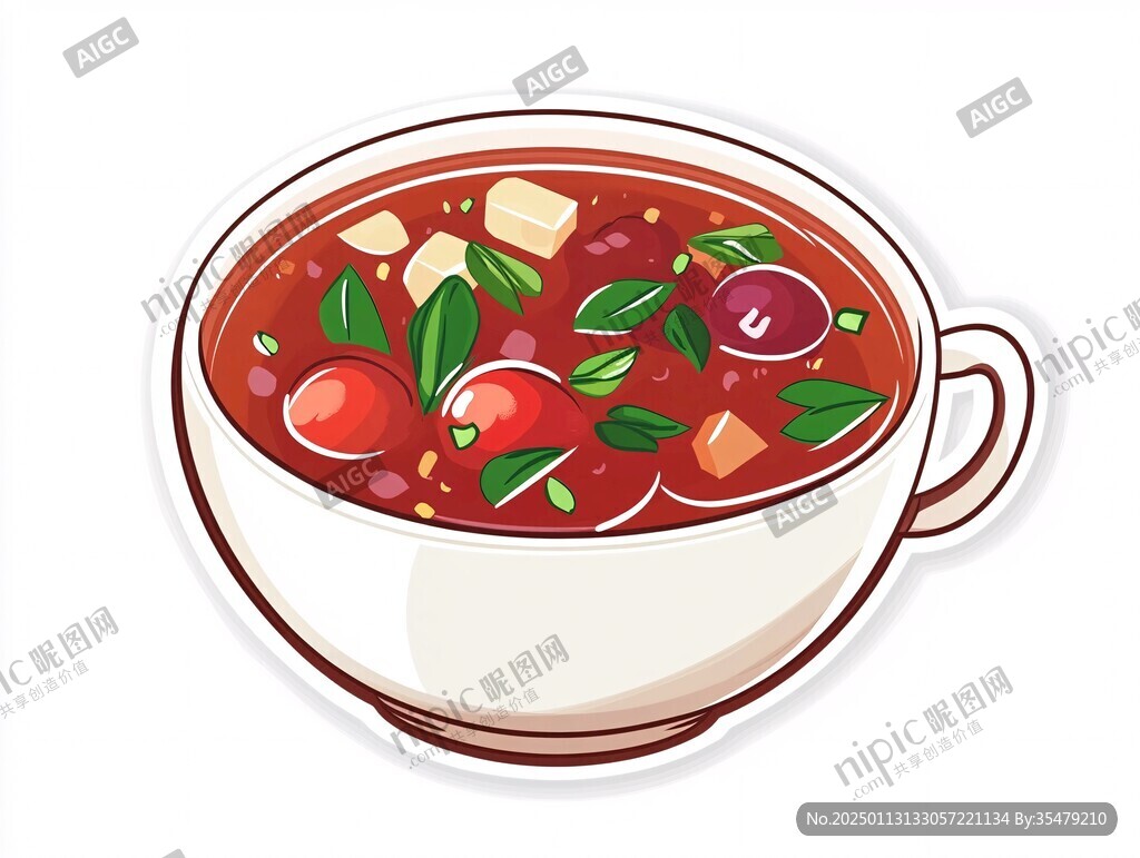 胡辣湯插畫