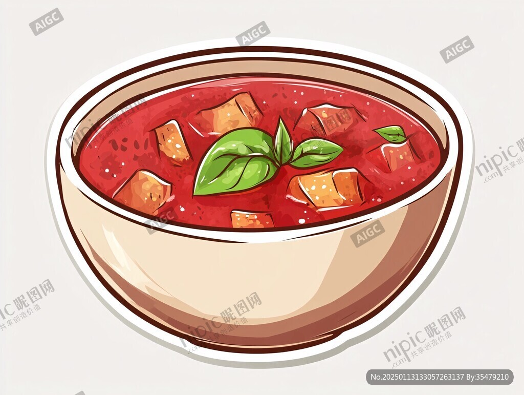 貓耳朵湯插畫
