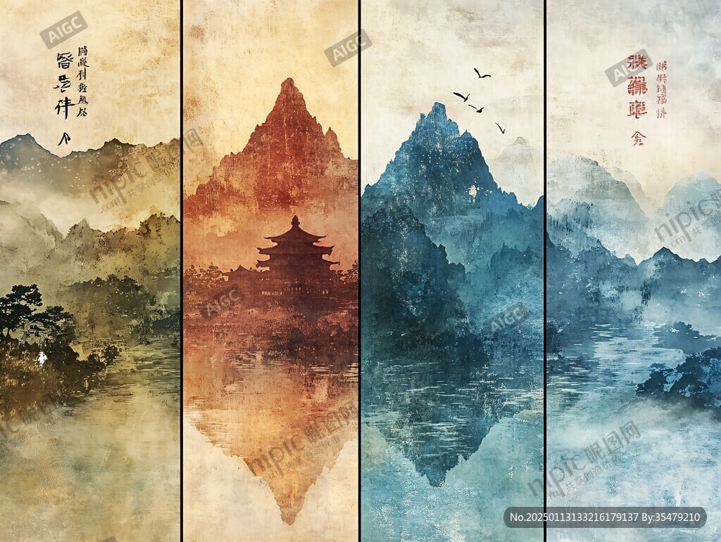 五岳插畫