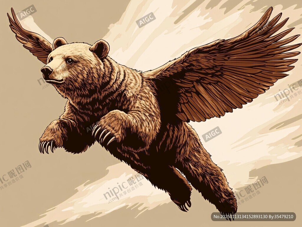 雄壯的動物插畫