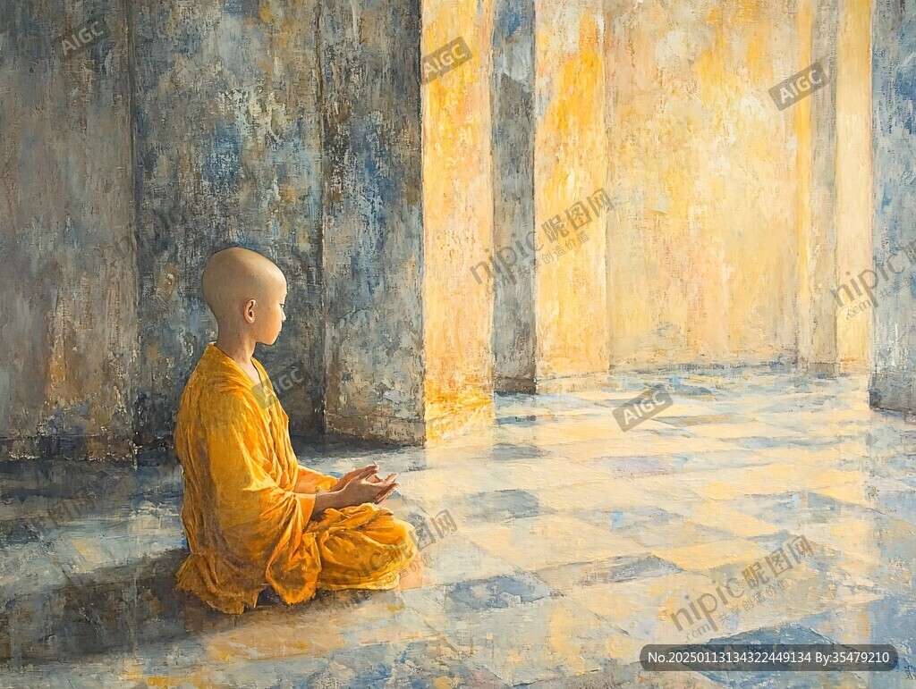靜坐畫面