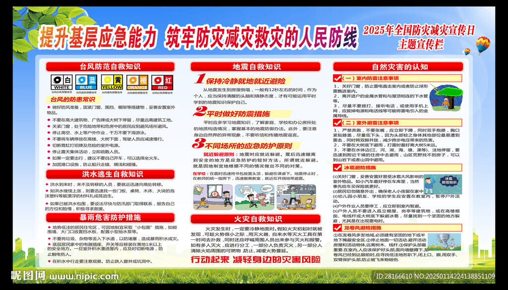防災(zāi)減災(zāi)宣傳欄