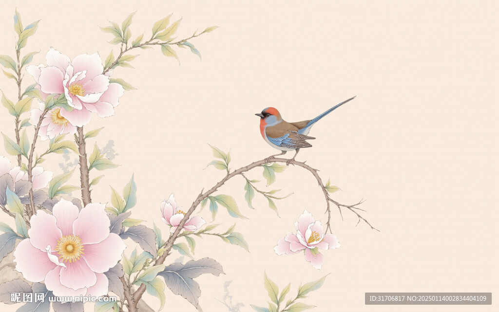 花鳥工筆畫