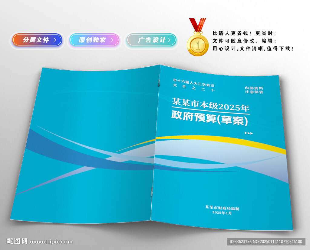 政府財(cái)政畫(huà)冊(cè)封面