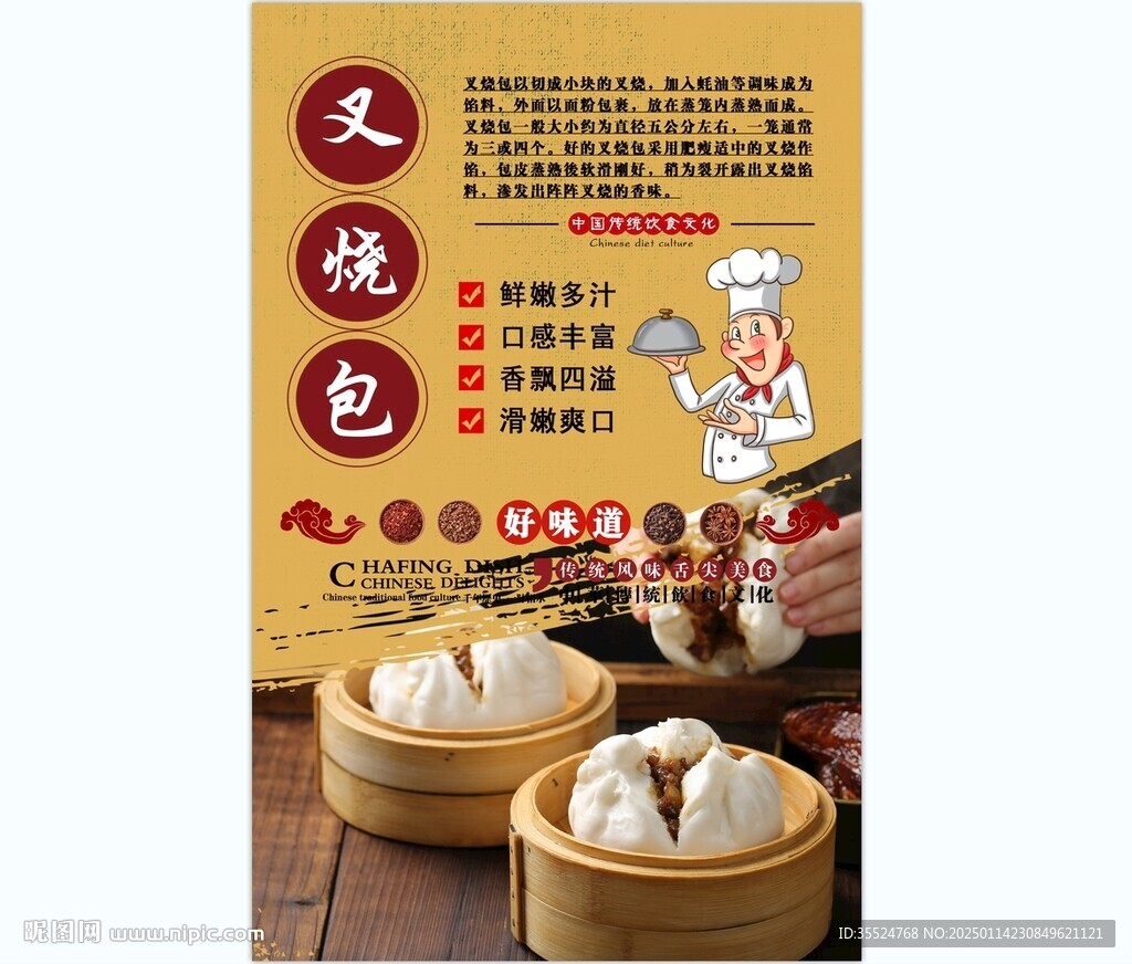 叉燒包背景墻