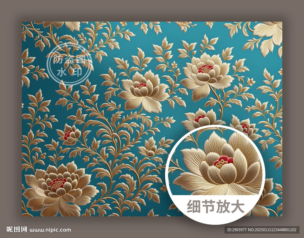 華麗輕奢中式傳統(tǒng)古典花紋圖案