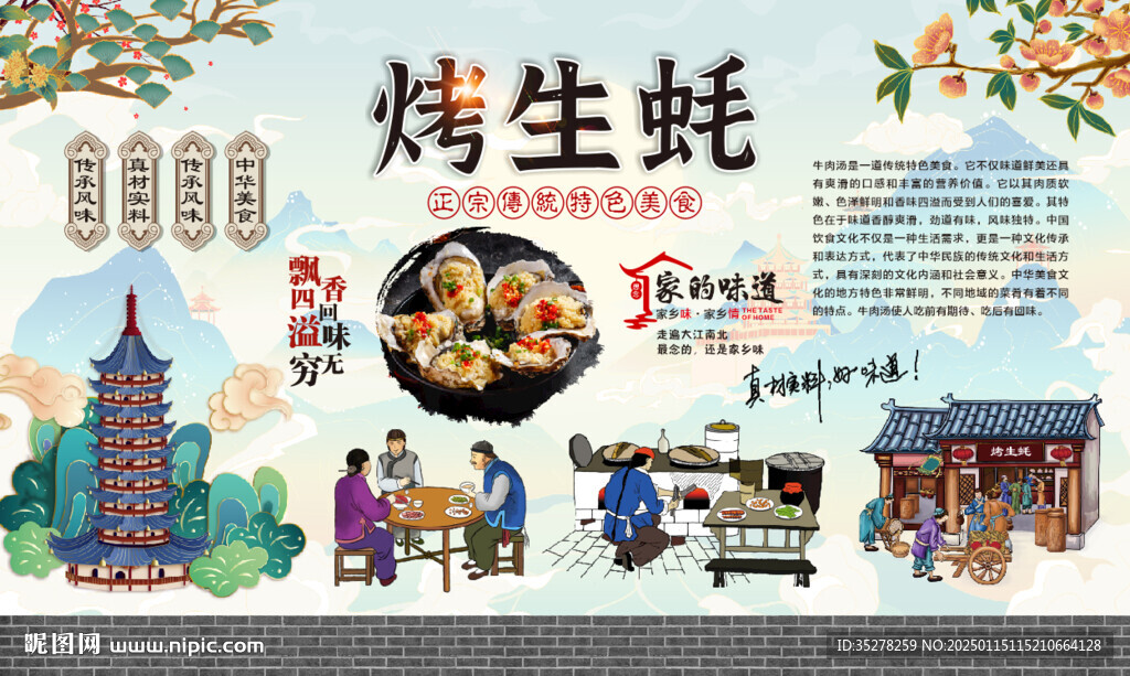 烤生蠔背景墻