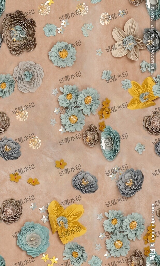 刺繡花