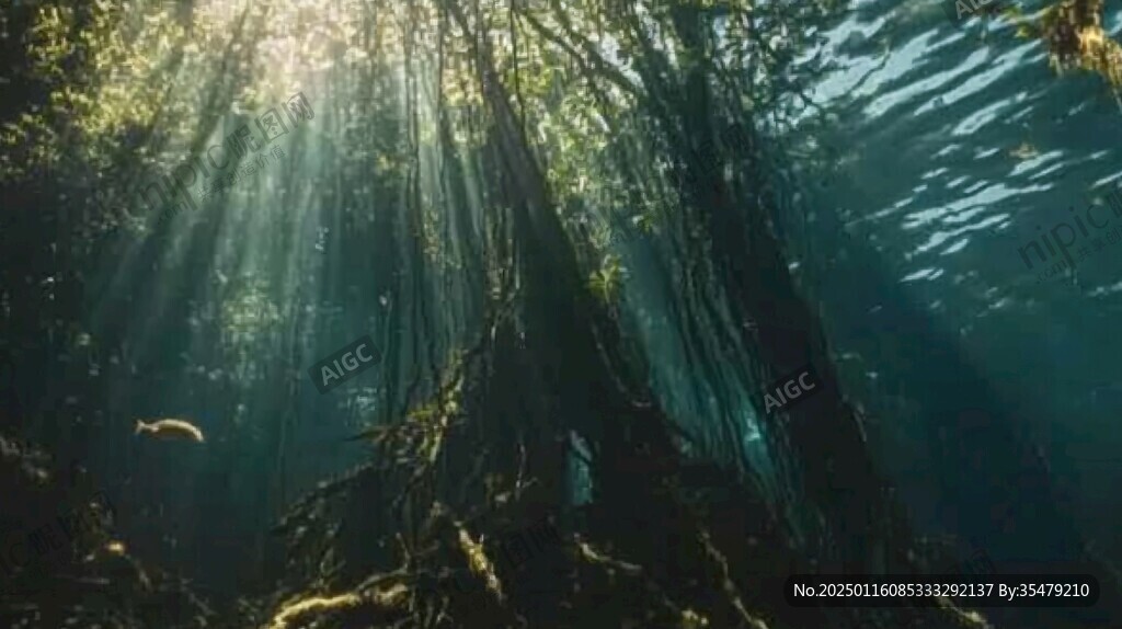 水下的樹木