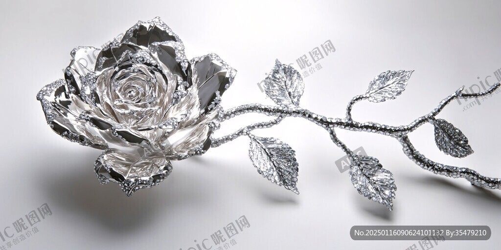 3d立體金屬花