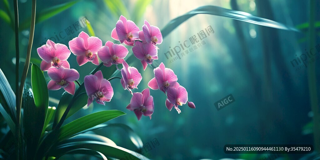 唯美墨蘭花開