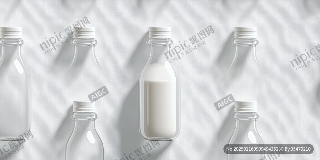 寫實(shí)牛奶瓶