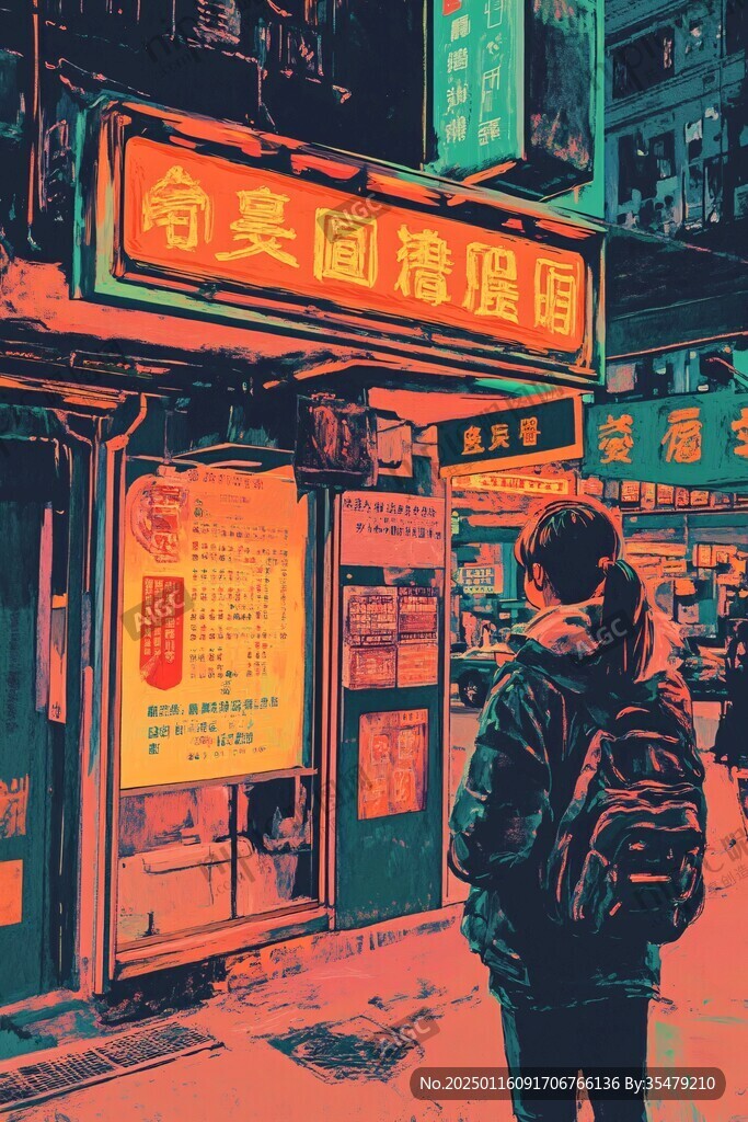 港風(fēng)插畫