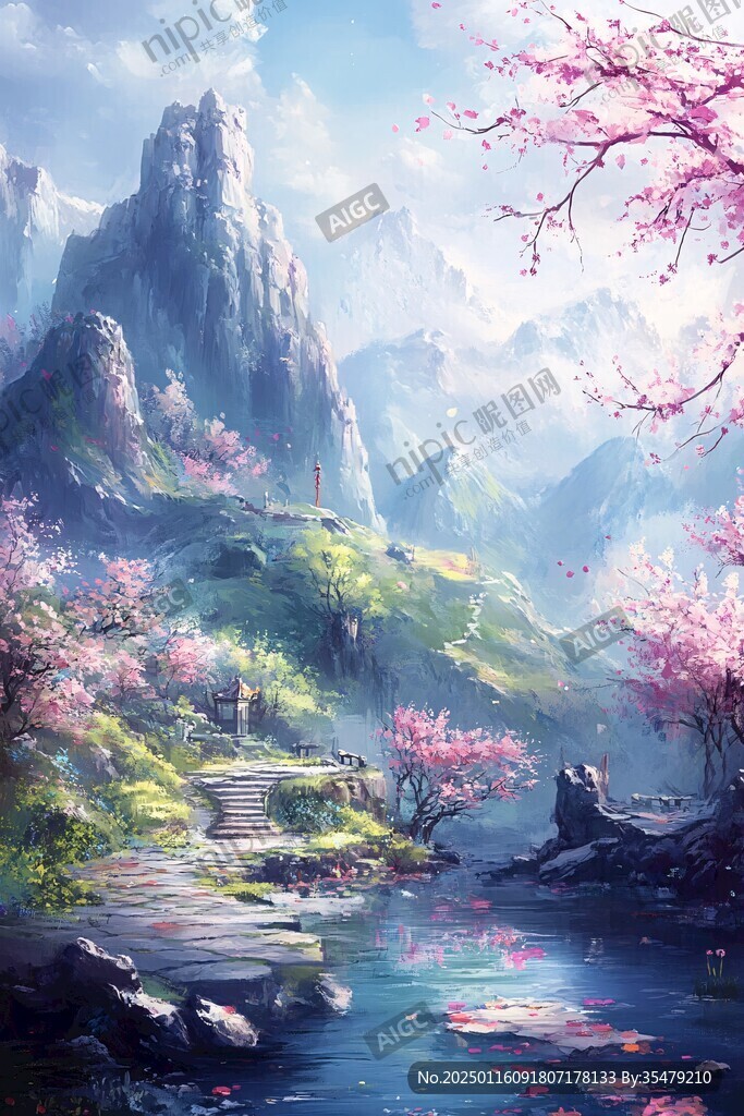 古風(fēng)場景春暖花開