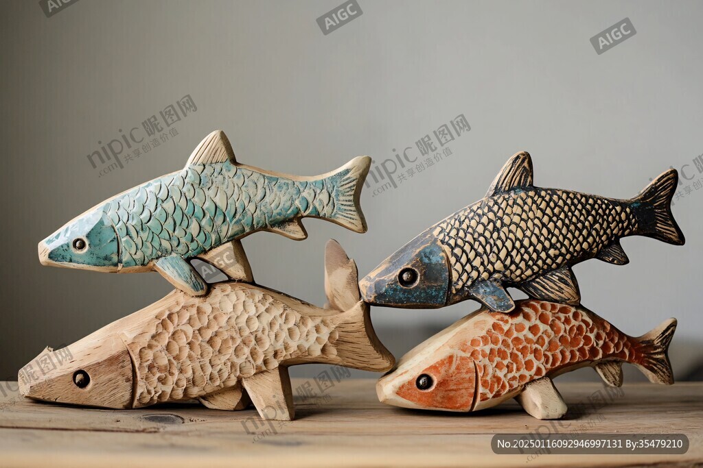 木質鯉魚